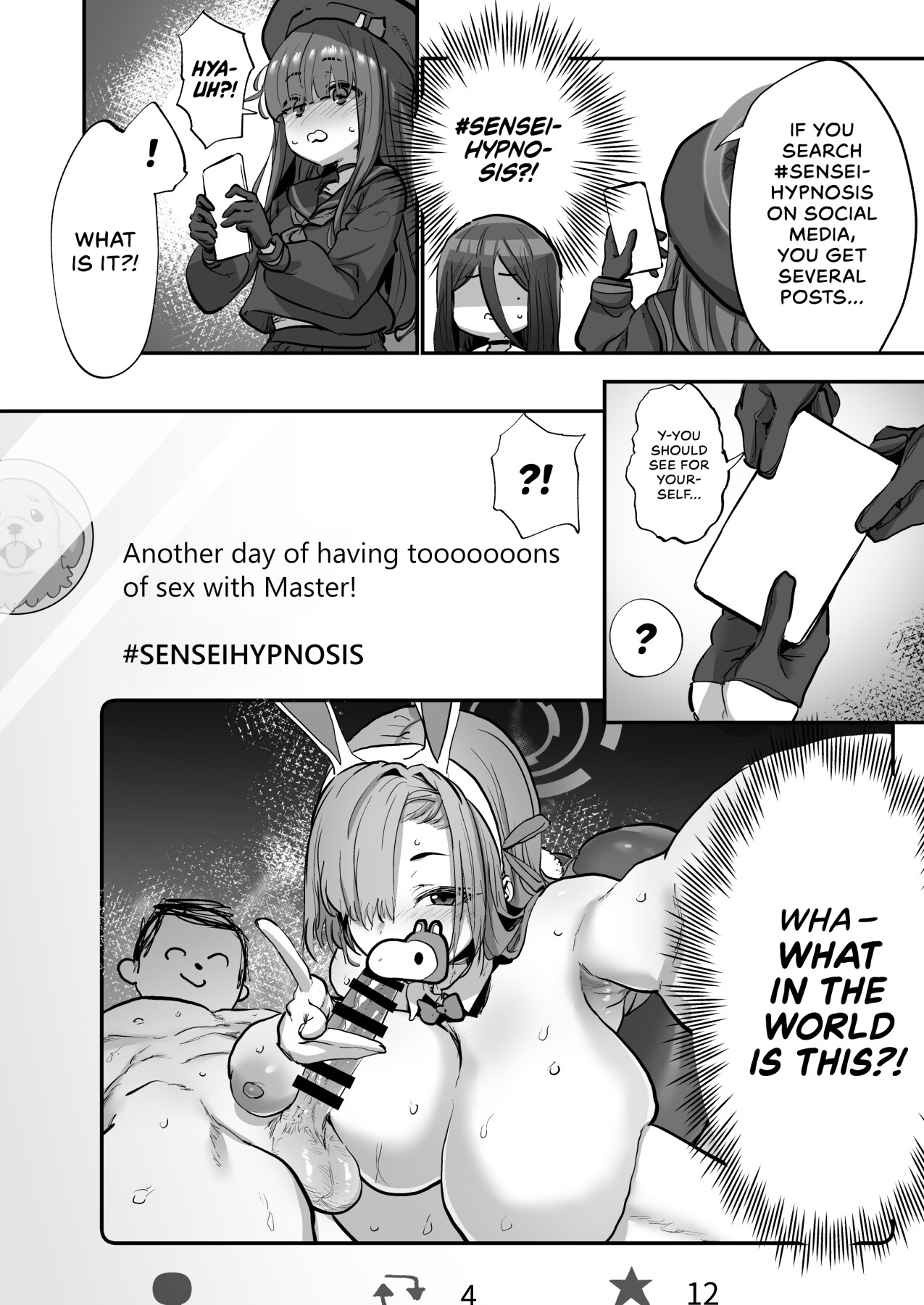 Hentai Manga Comic-Using A Smartphone App To Hypnotize Sensei-Read-3